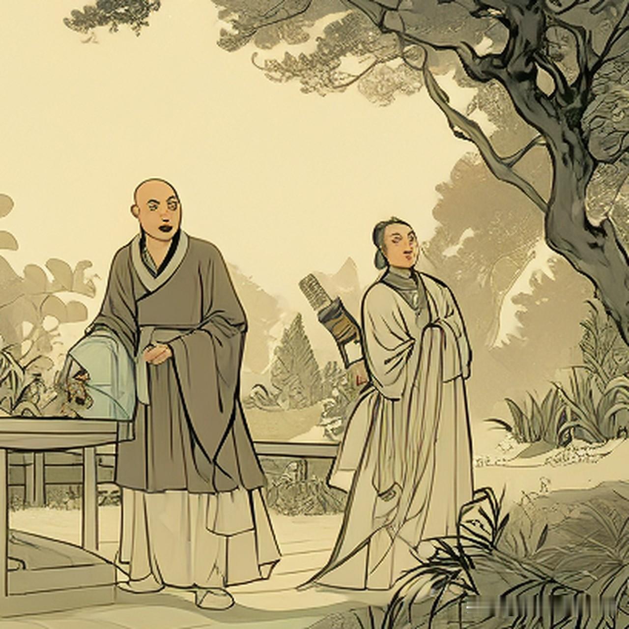 宋太宗赵光义上朝，突闻殿下有人报，连忙宣上来一问，有一个野和尚要求见皇帝。太