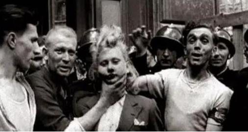 1945年，法国巴黎，这位名叫伊娃的女人，衣服被人扒了下来，丰腴的身体没有任何遮