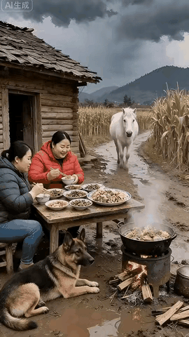 这AI做的真差劲狗子后来被墙淹没了[捂脸哭]