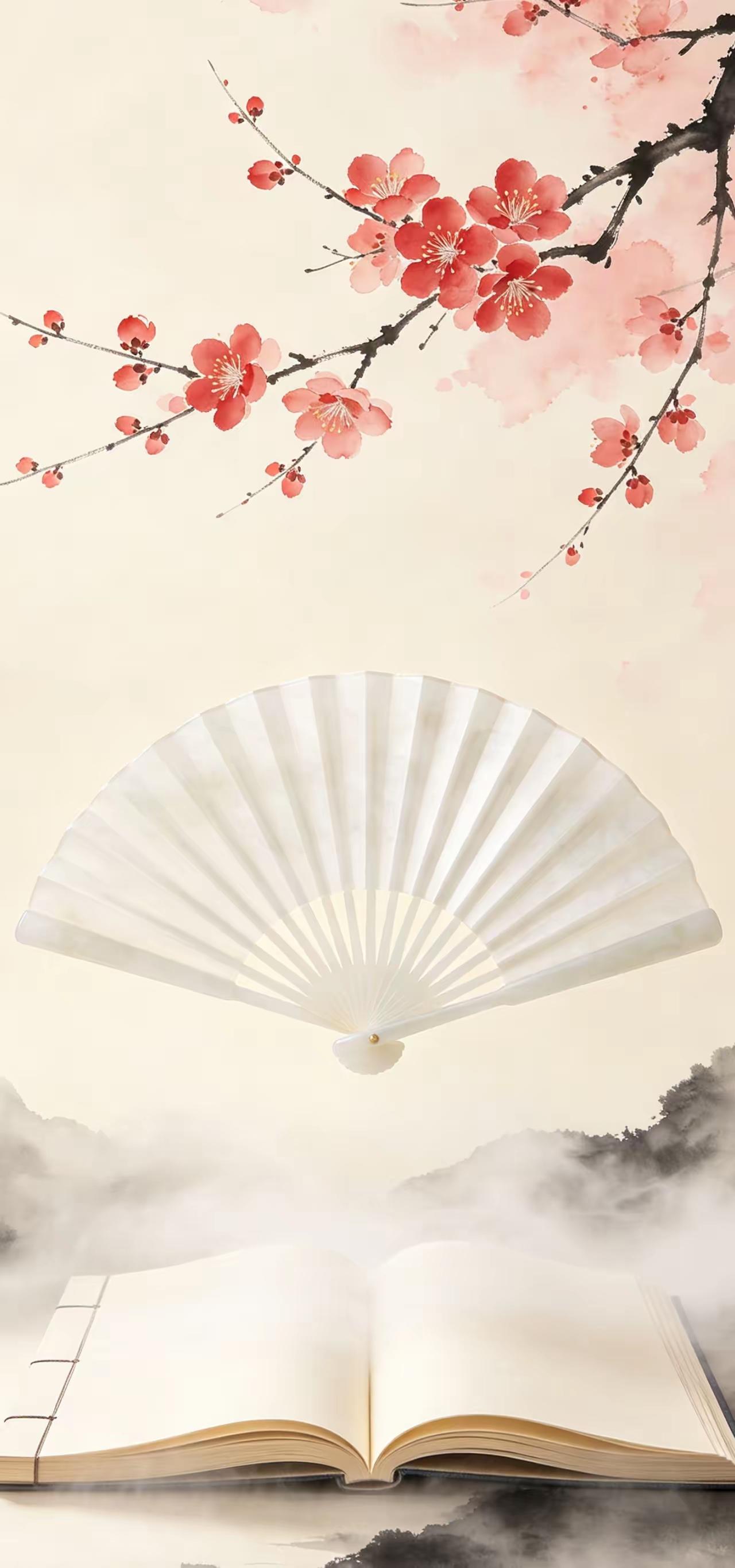 国风壁纸～花开花落皆是寻常，云卷云舒自有天意。不困于得失，不扰于浮沉，把繁杂心事