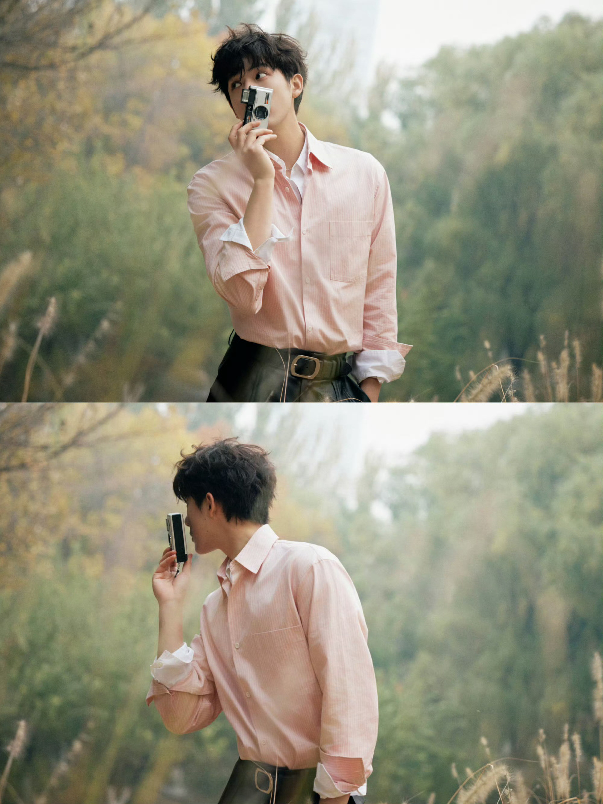 王安宇今天粉粉的特别好看！粉嫩的卷毛小狗🥲🥲​​​