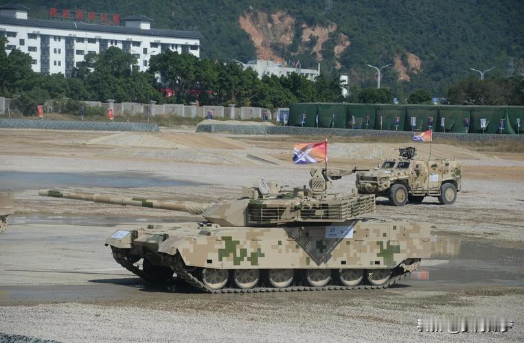 2022年泰柬边境柏威夏寺武装对峙期间，泰国陆军第3装甲师部署的VT-4主战坦克