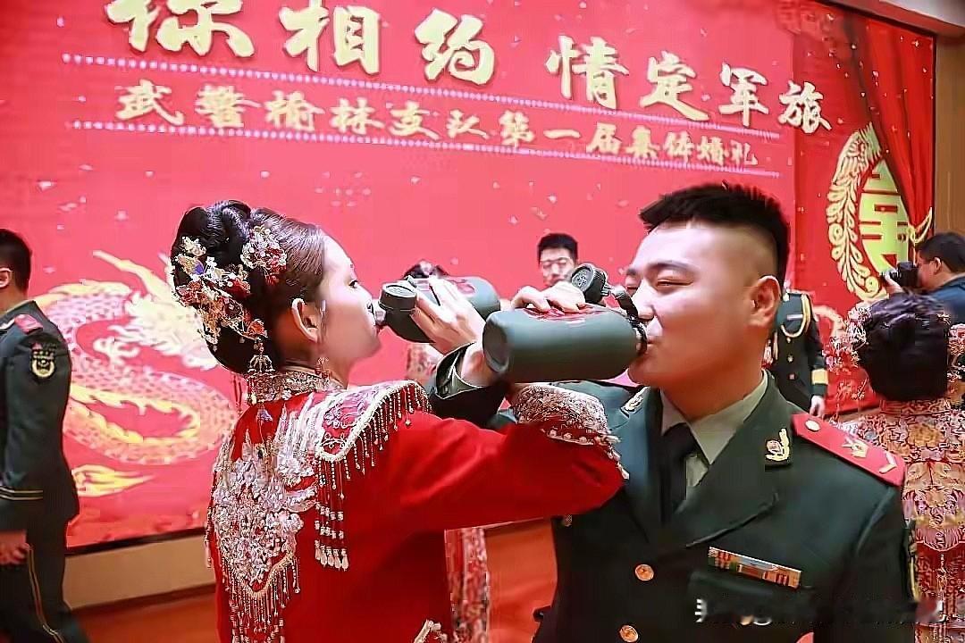 榆林这场军营婚礼也太好哭了吧家人们快看！武警榆林支队的集体婚礼直接把浪漫焊