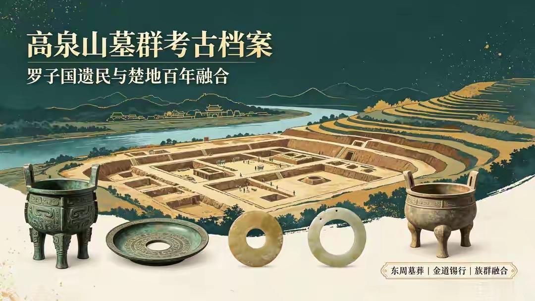 高泉山64座东周墓的发掘，补上了罗子国亡国百年的关键拼图。墓中楚式陶器与江陵遗存