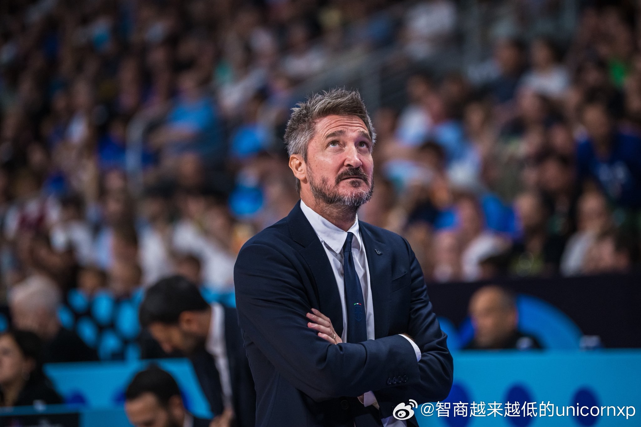 输给斯洛文尼亚后，意大利主帅GianmarcoPozzecco在赛后新闻发布会