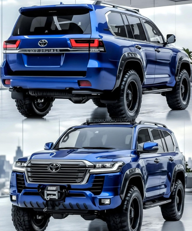 2026款丰田陆地巡洋舰SUV太让人期待啦！从渲染图看，外观有不少调整。前脸重新