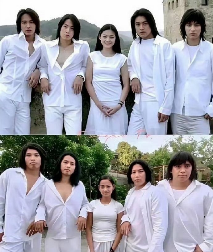 上面这五人叫流星花园，下面这五人应该叫什么？​​​