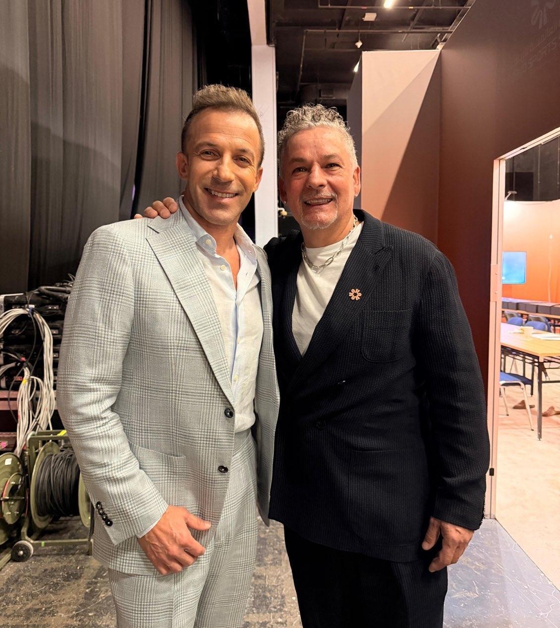 德尔·皮耶罗和罗伯特·巴乔在世界体育峰会上重逢德尔·皮耶罗：“我们在尤文图斯