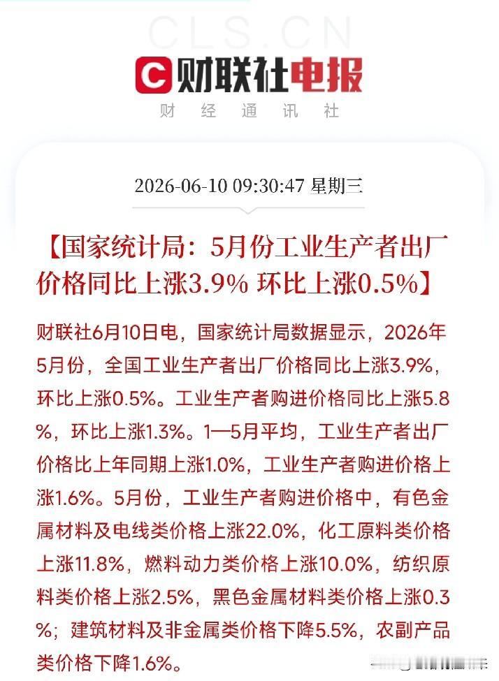 物价要涨？别慌！刚刚公布的这组数据，先看清谁在涨、谁在跌如果你感觉最近买东西