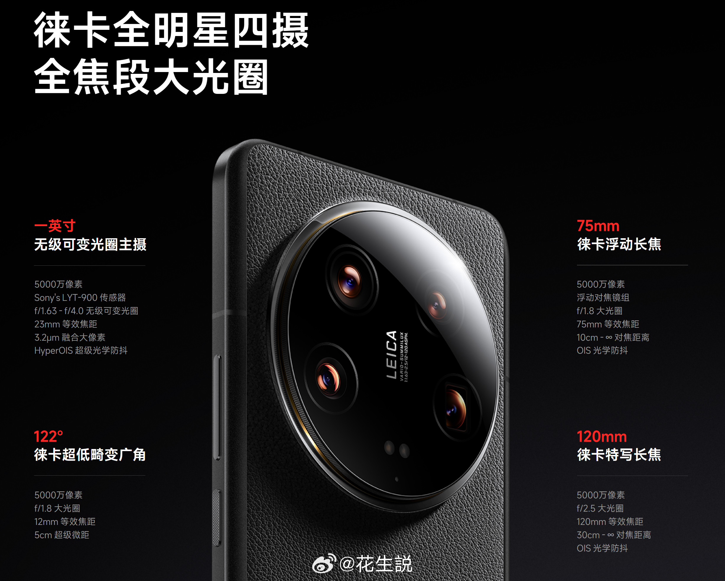 现在回看小米14Ultra的影像，虽然副摄都是小底，但是光圈都挺大的，一定程度