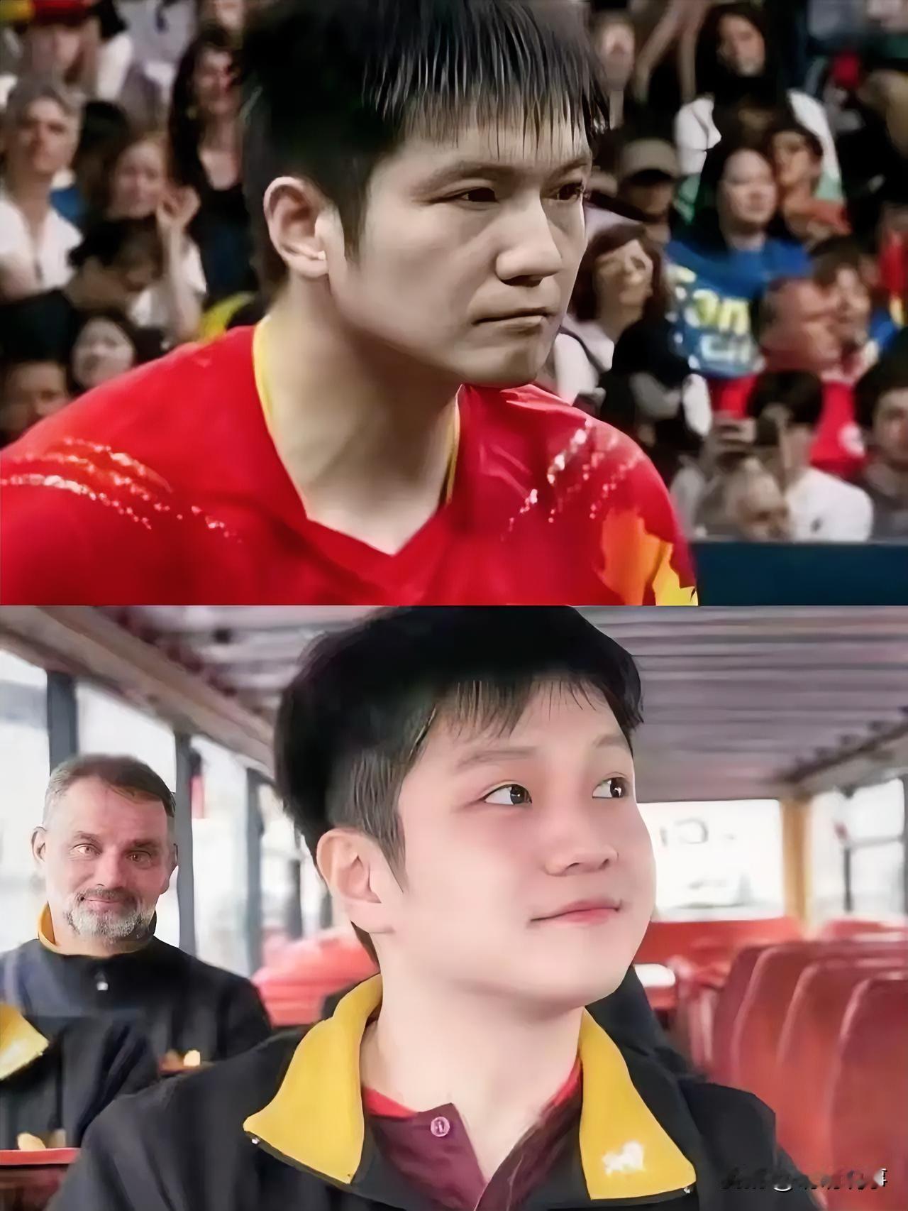 樊振东的脸终于不吓人了不是因为换了造型也不是因为上了热搜是采访里脸圆