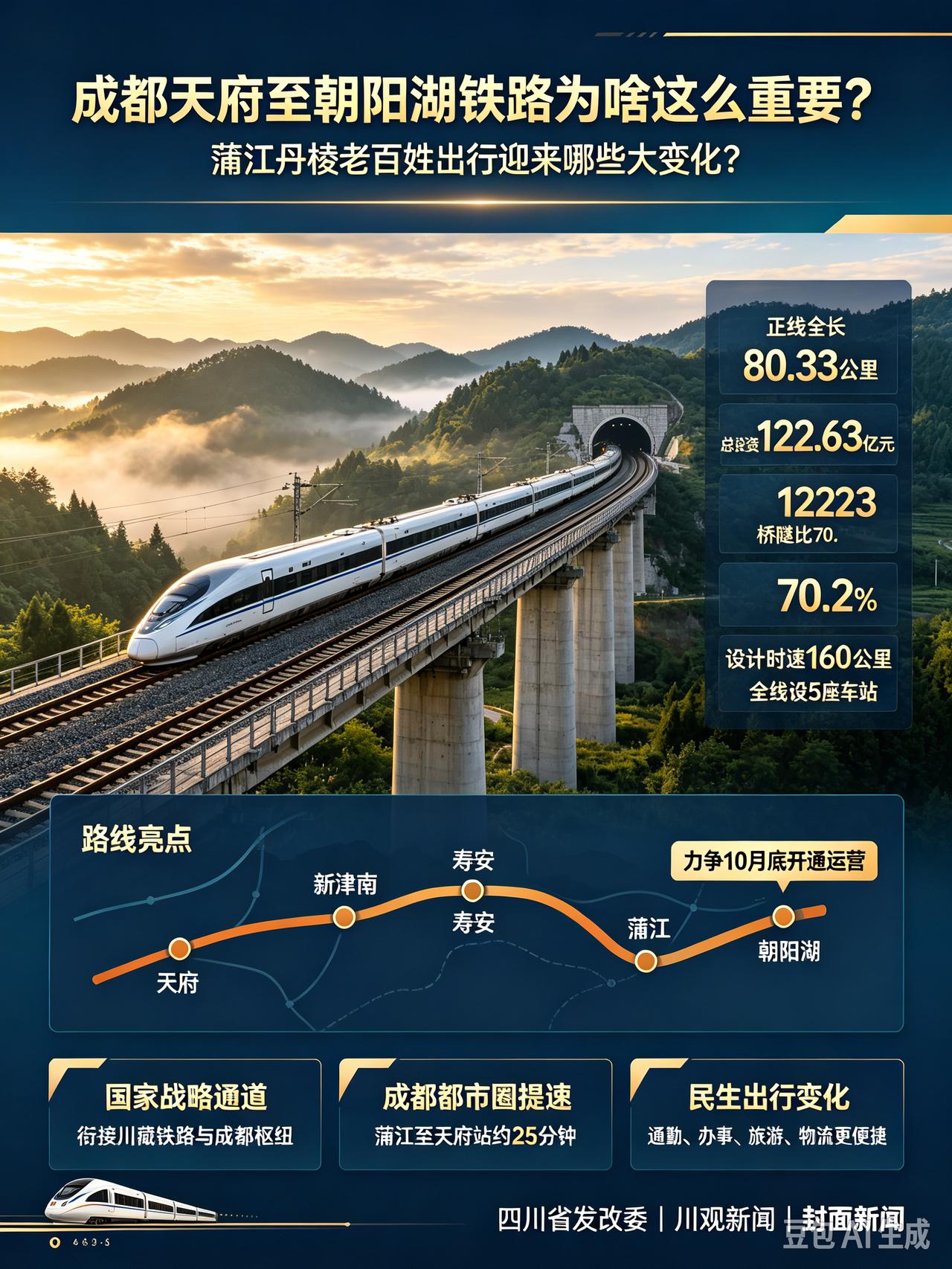 成都天府至朝阳湖铁路为啥这么重要？蒲江丹棱老百姓出行迎来哪些大变化？这段时间我一