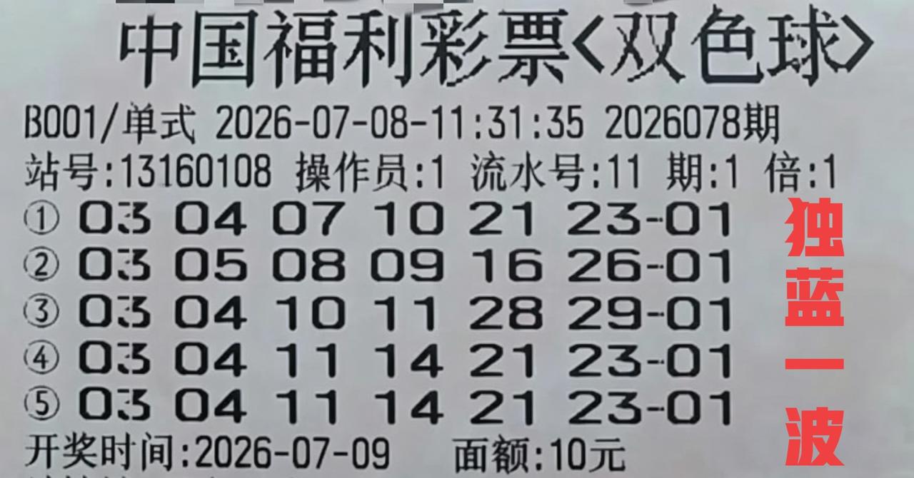 今晚独蓝01，好久没来一波独蓝票了！不信你们看，今晚要开01，这波独蓝信心十足，