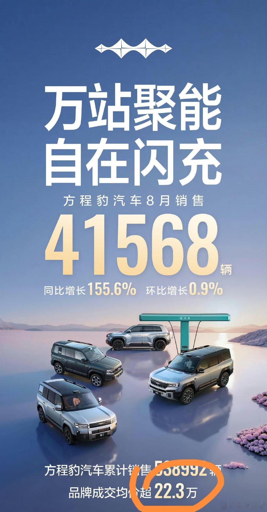 方程豹这几个月的销量战报除了公布销量之外，一直都会强调自己的销售均价！听话听音，方程豹还有腾势量和价