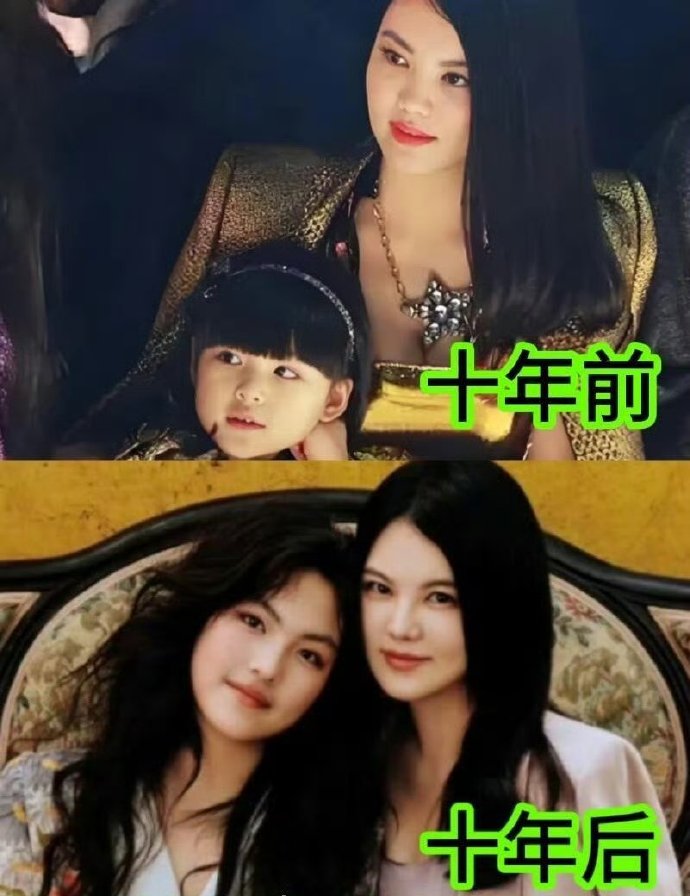 ​​​李湘和女儿王诗龄十年变化，两人越来越像走进同一频道了​​​