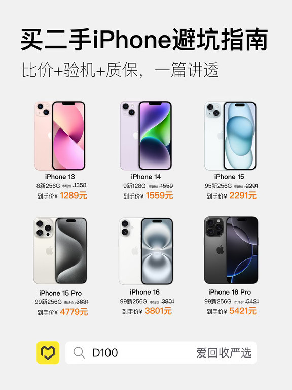 买二手iPhone避坑指南，比价+验机+质保