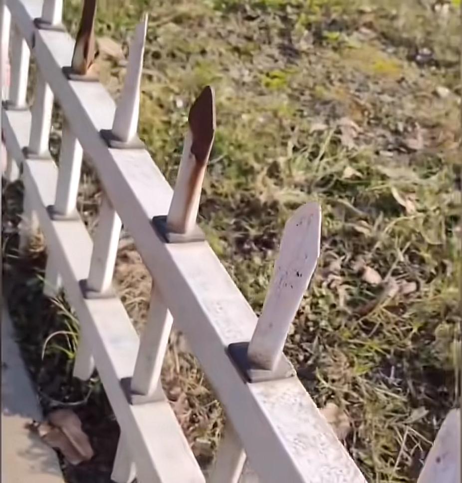 成都这栅栏设计真是让人无语。3月23日有网友发视频，成都国际商贸城音乐喷泉广场附