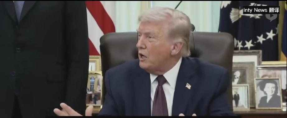 特朗普，马克龙老婆对他不好，他的下巴被打，至今还痛。他之前还曾提及沙特王储亲他屁