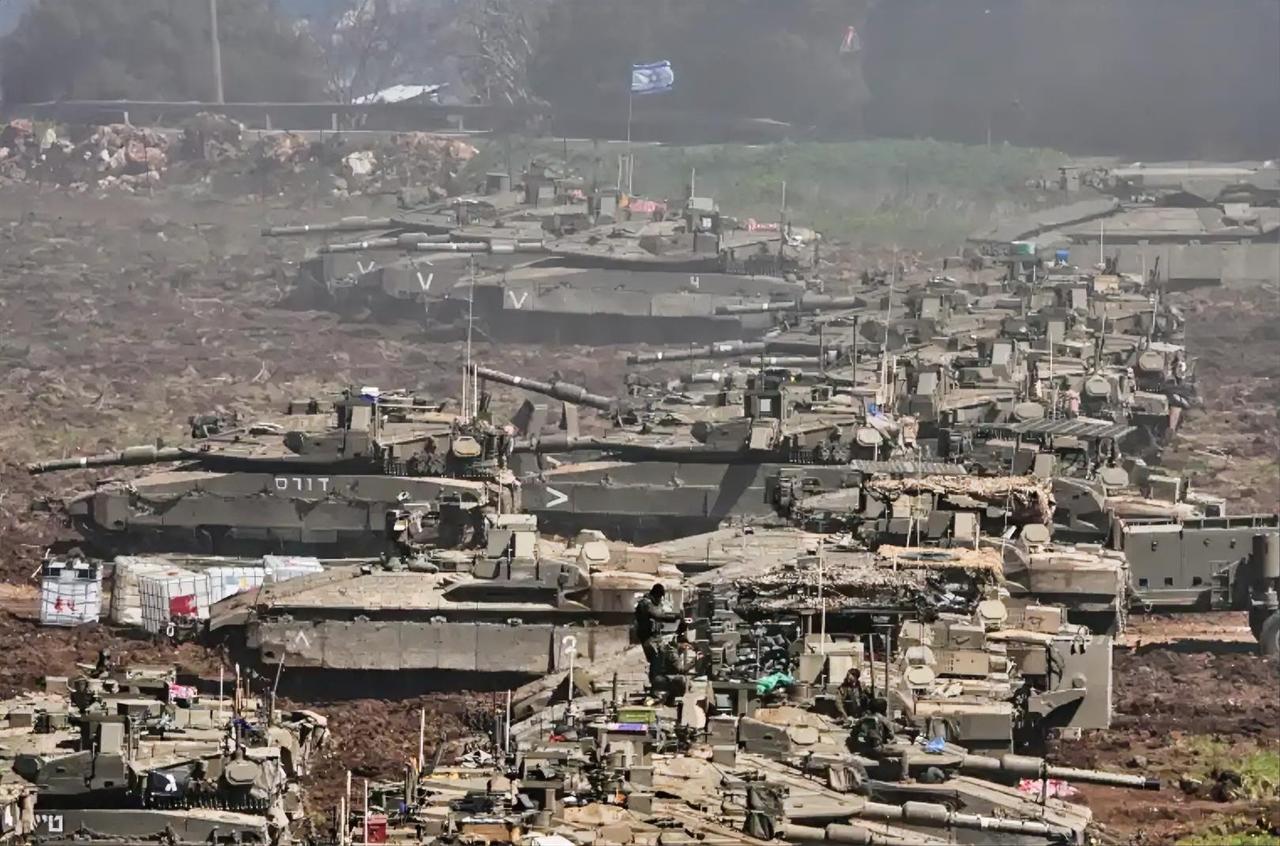 截至到今天，以色列国防军已经在黎以边境完成大规模装甲部队集结与部署，并装备启动越