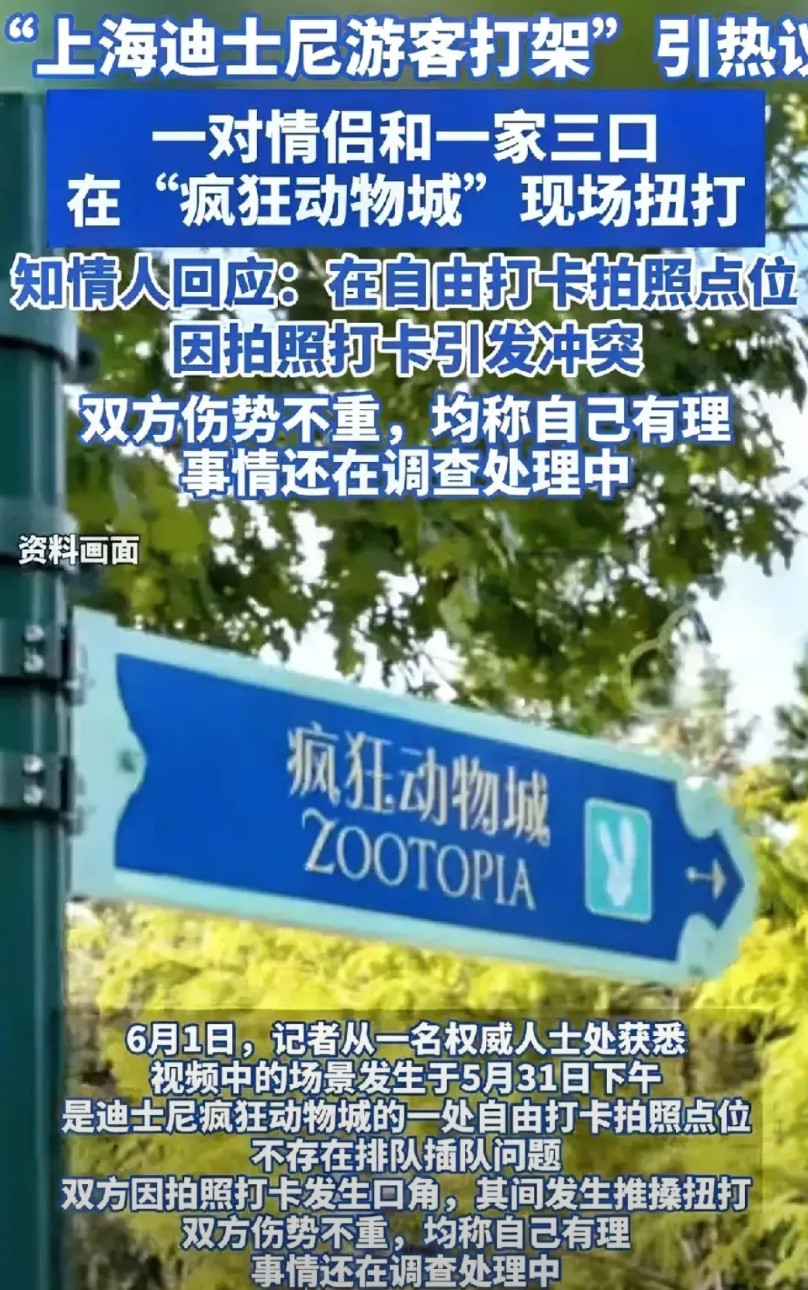 关于迪士尼情侣插队和别的父母互殴，我注意到一个关键细节！当初双方扭打时，那个粉色