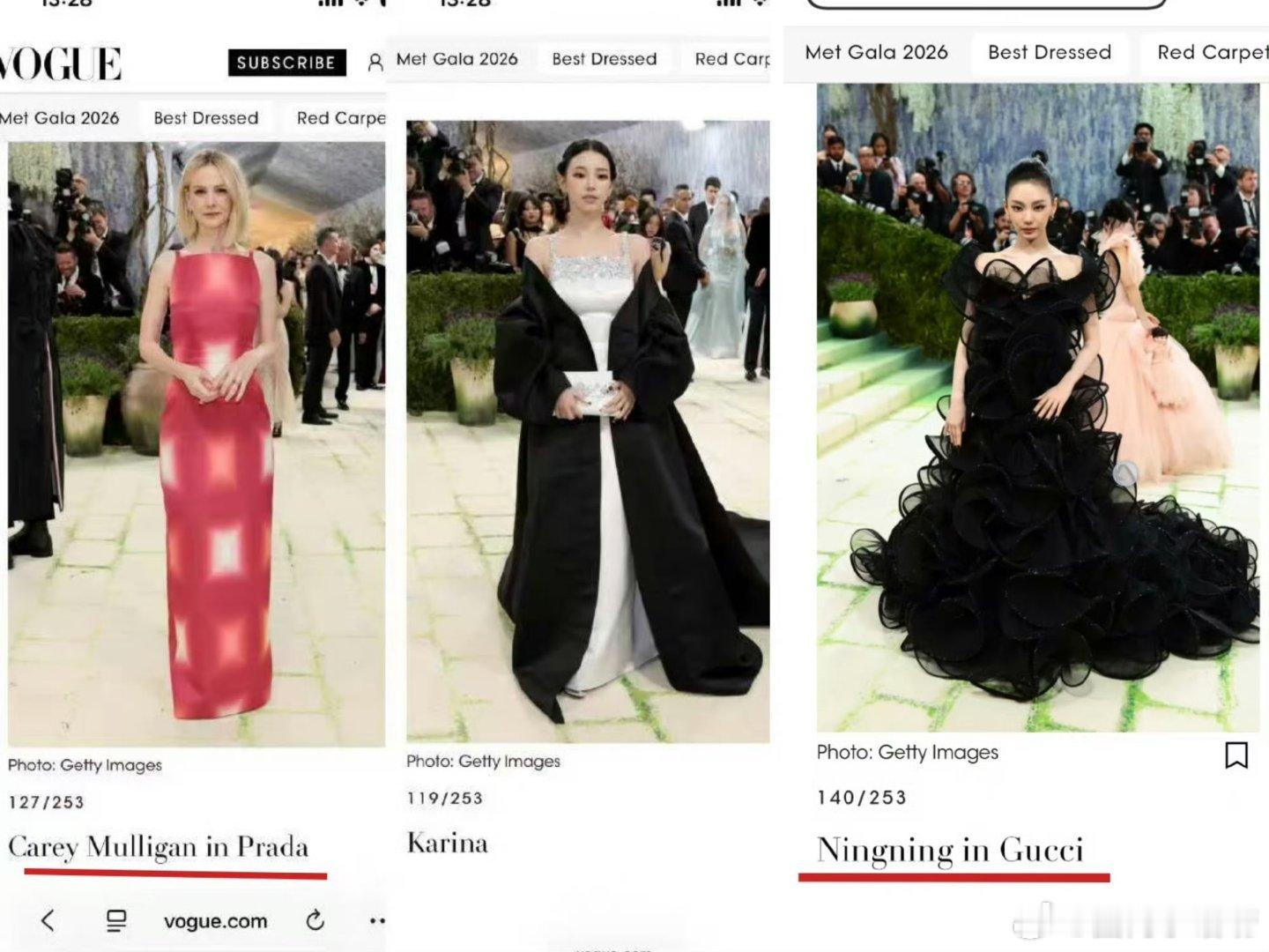 蔡徐坤别挣扎了，原来是自费去穿Prada去metgala红毯的吗？vogue官