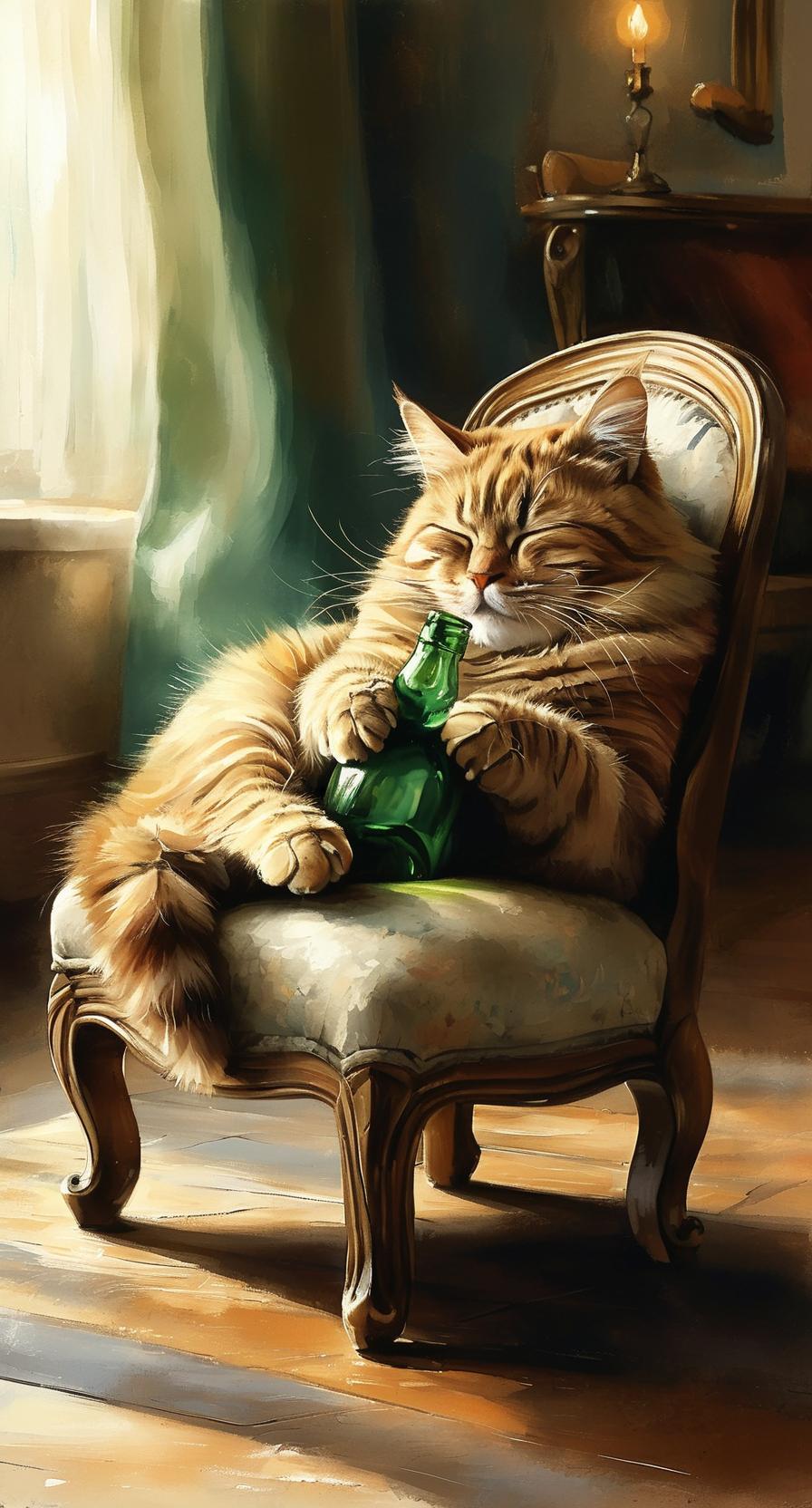 分享一张猫咪看起来像人一样的照片