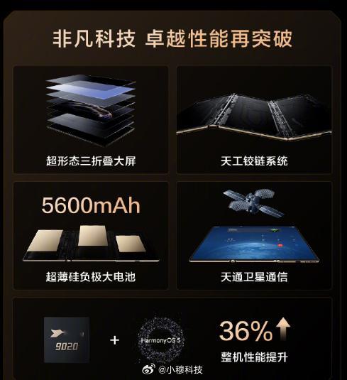 麒麟芯片时隔四年重现华为发布会华为mateXTs非凡大师三折叠机发布，仅售17