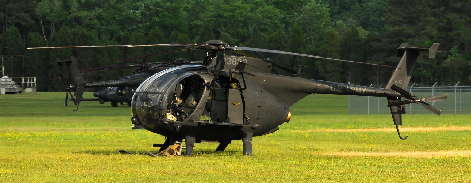 每天认识一件兵器美国AH-6“小鸟”武装直升机AH-6是休斯直升机公司研制的一