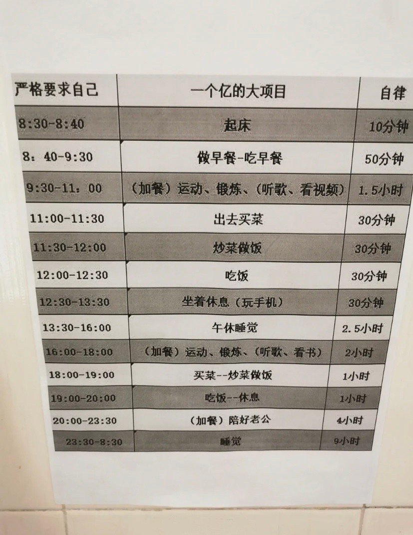 老公给我安排的孕期任务！！！