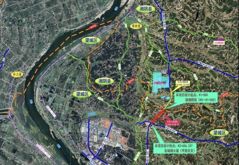 近日，连接长沙望城区与岳阳湘阴县的城湘大道延伸线顺利通过竣工验收并正式通车，这条