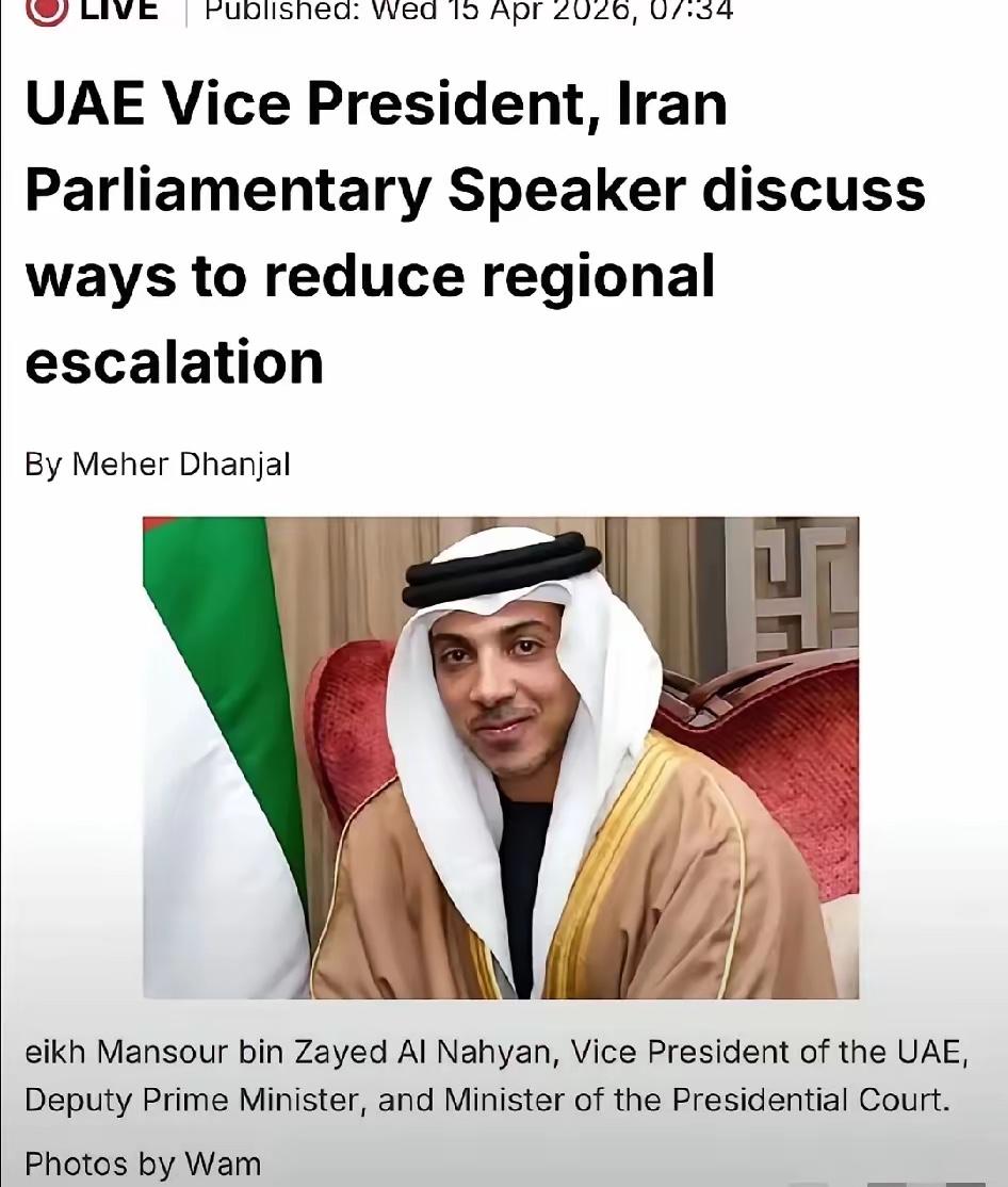 北京这波“和平助攻”太绝了！阿联酋刚从中国满载而归，转头就给伊朗打去破冰电话，速