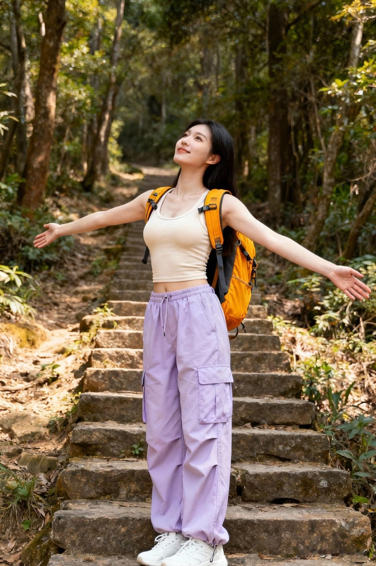 林间小径，笑语盈盈。