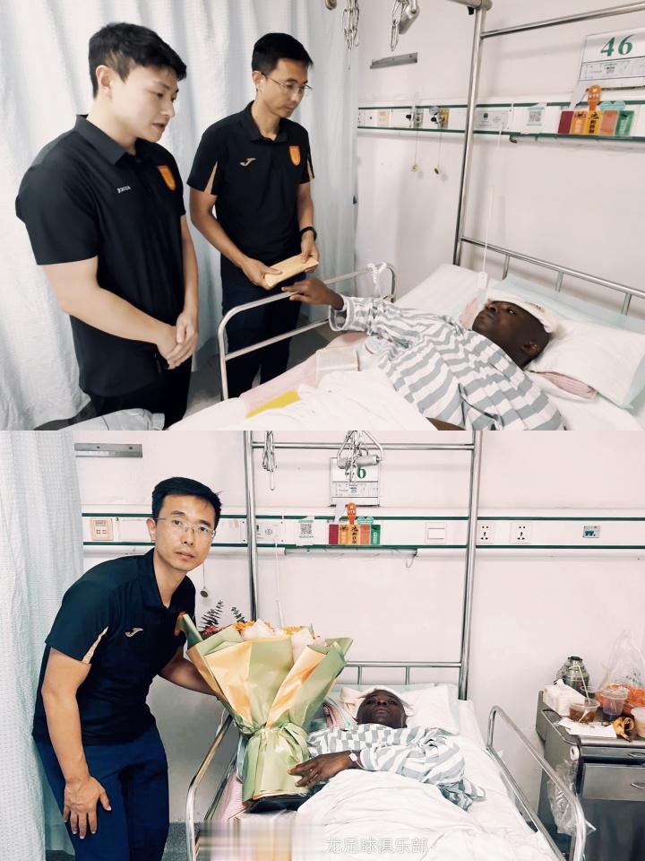 铜梁龙官方: 球队总经理探望阿萨莫阿, 后者也对张志雄表达了谅解