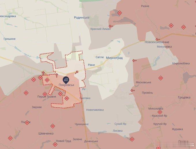乌克兰第7军团，波克罗夫斯克战报“波克罗夫斯克和米尔诺赫拉德并未被包围。我们正在