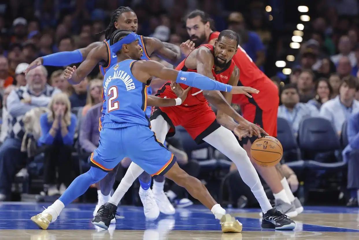 NBA揭幕战，火箭和雷霆这是在打总决赛吗？这种比赛强度配得上揭幕战，雷霆展现