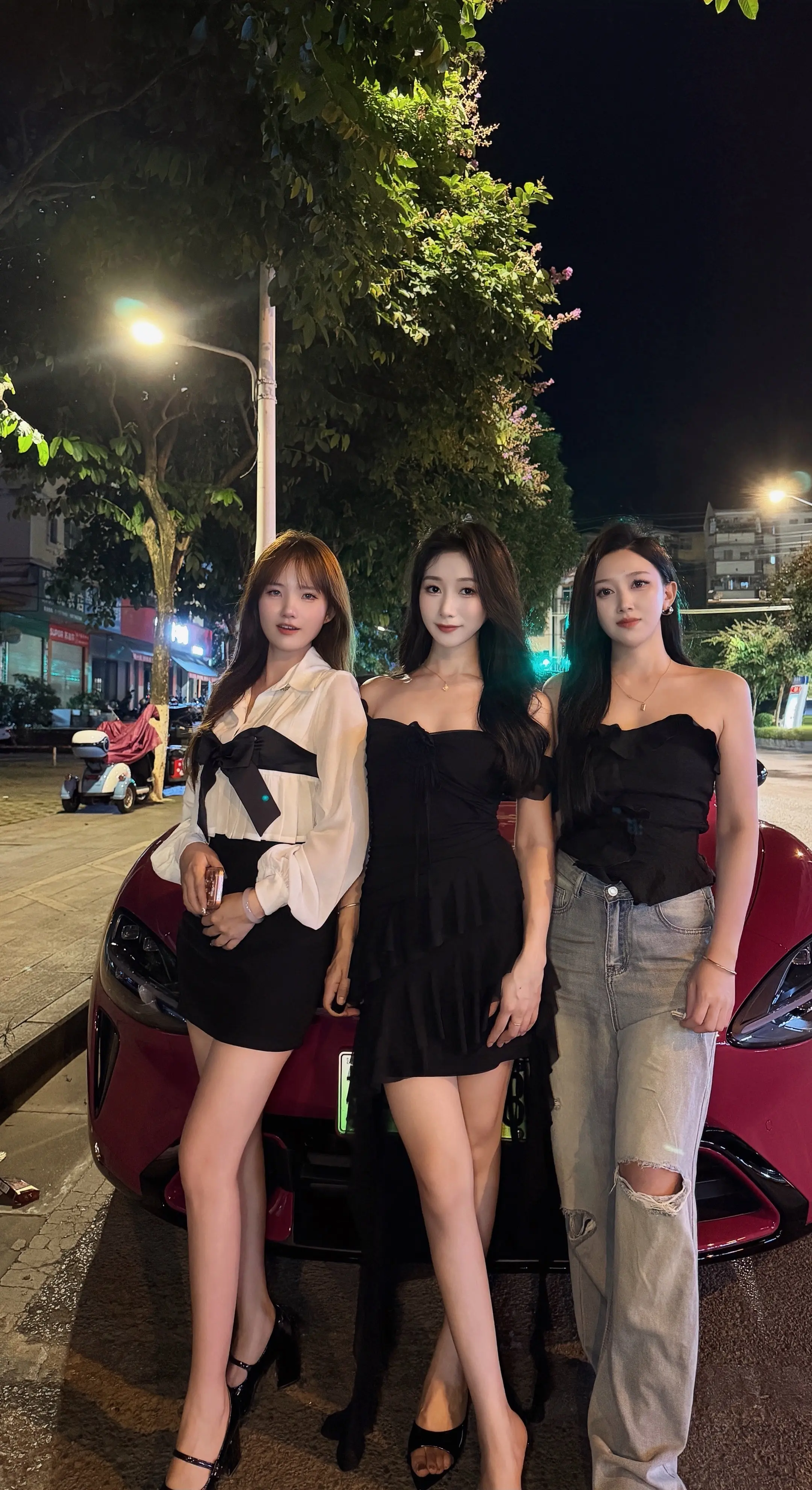 见到美女和我的梦中情车