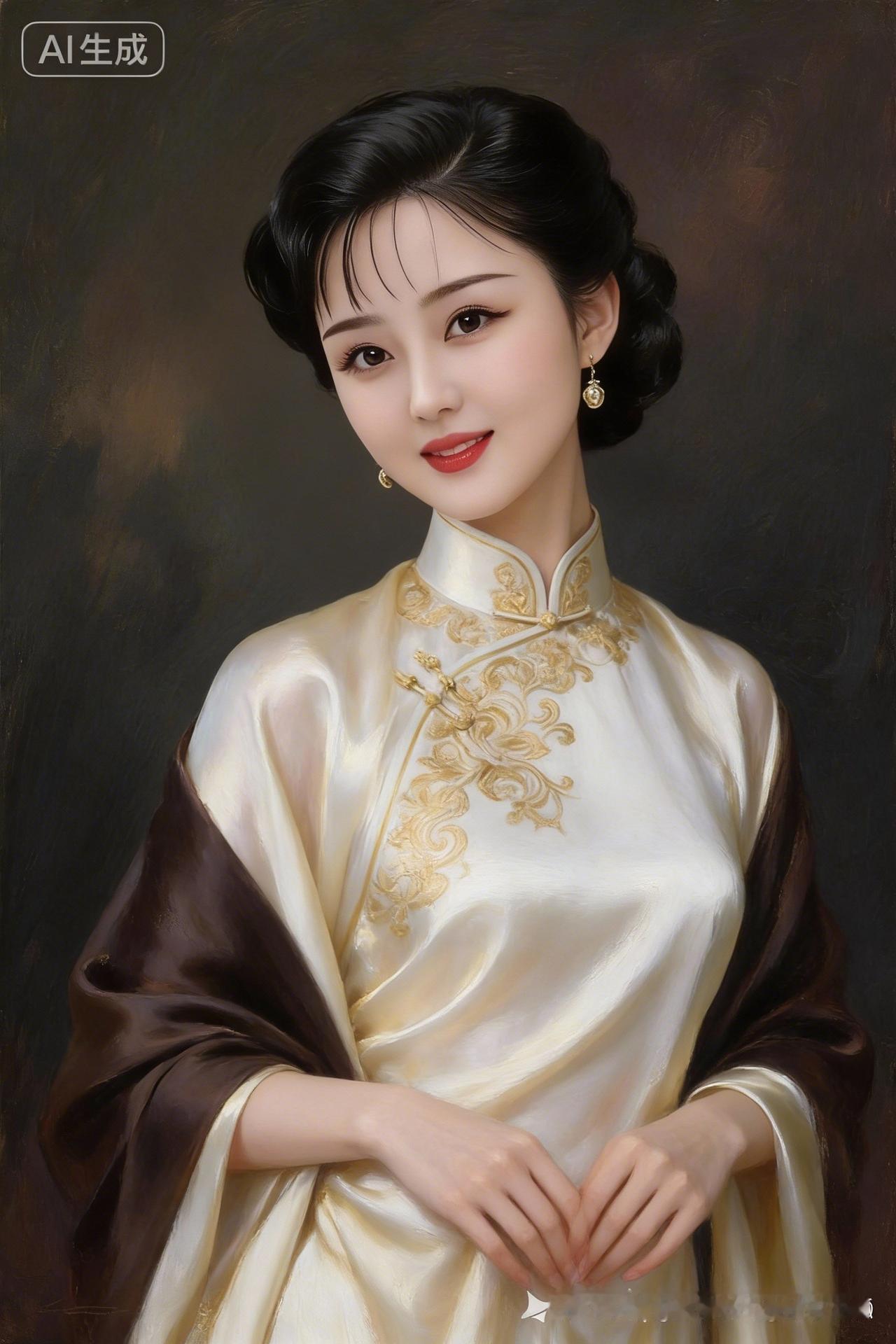 优雅旗袍美人，复古韵味十足！