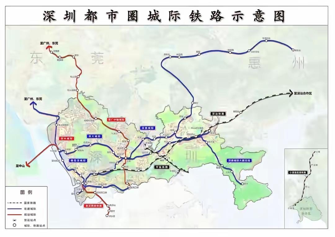 深惠城际、深大城际，深圳不管。深圳能不能管一条深博城轨呢。既然福田区跟博罗深