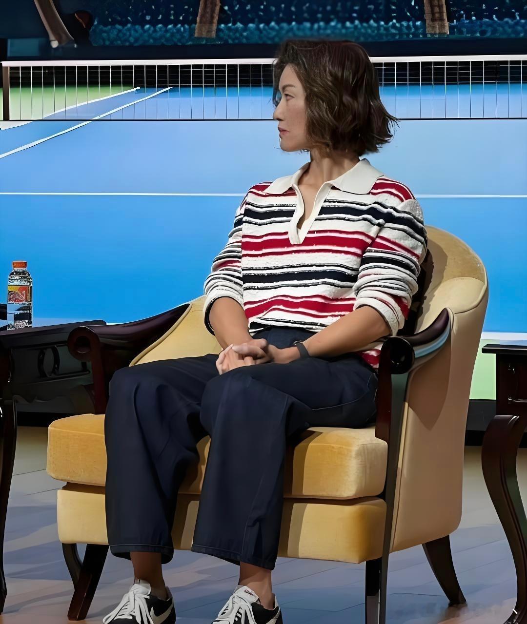 李娜不打球，状态都不一样了。