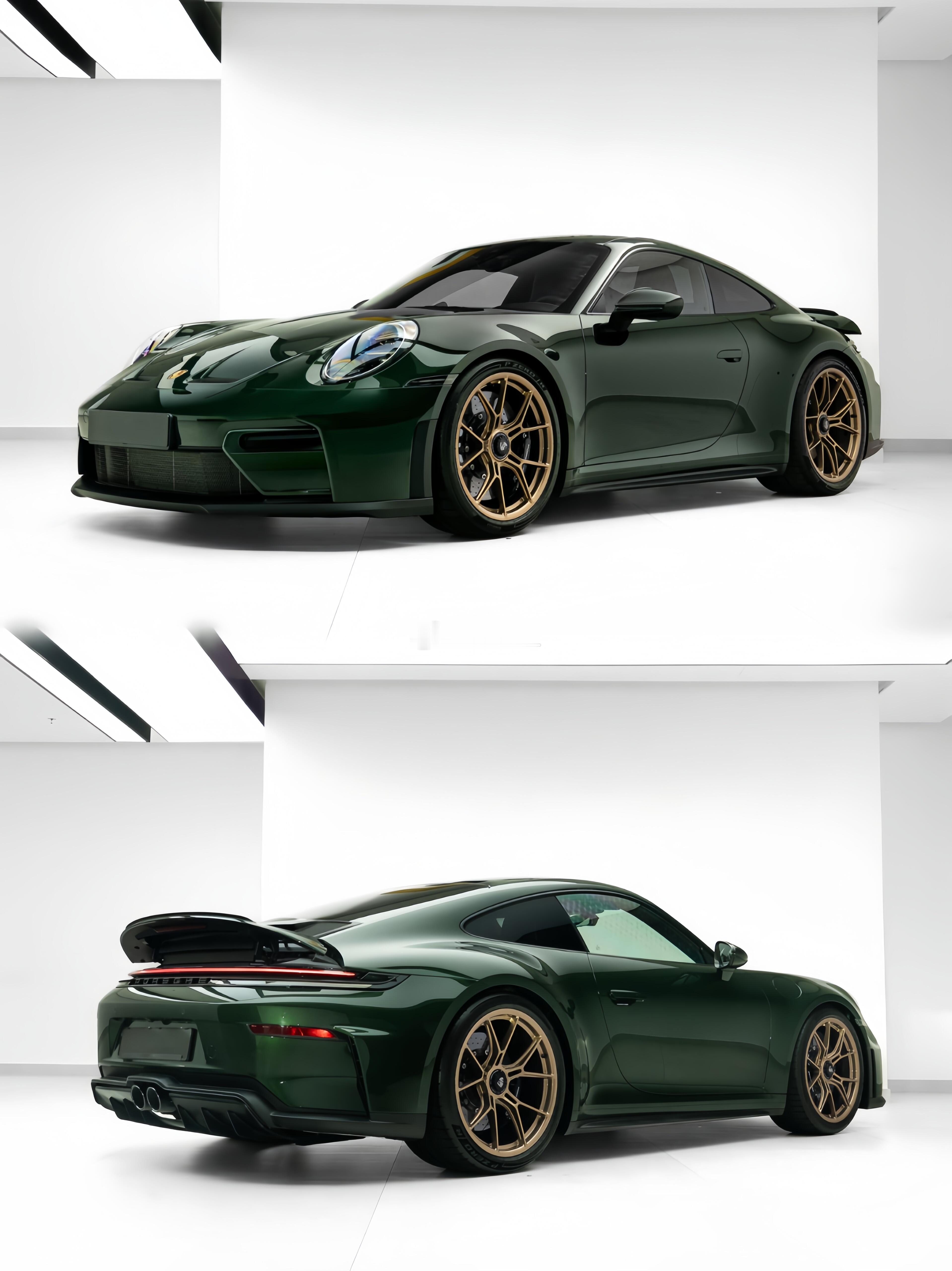 Porsche992GT3Touring橡木绿搭配黑色内饰保时捷992gt3