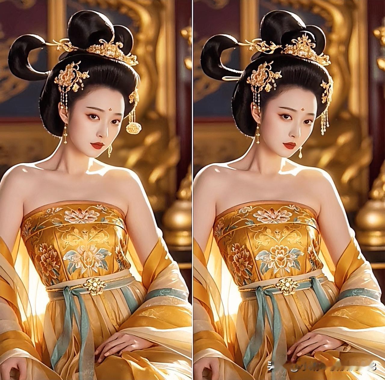 金衣美人，华贵如仙找不同找找有10处