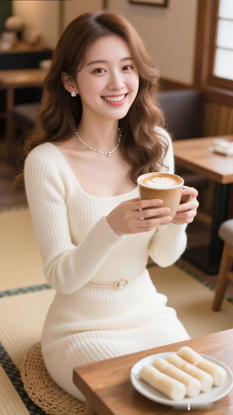 玉人捧杯坐，笑语暖如春。咖啡配不同的食物,你喜欢哪种?冬日暖阳下，一杯咖啡，一