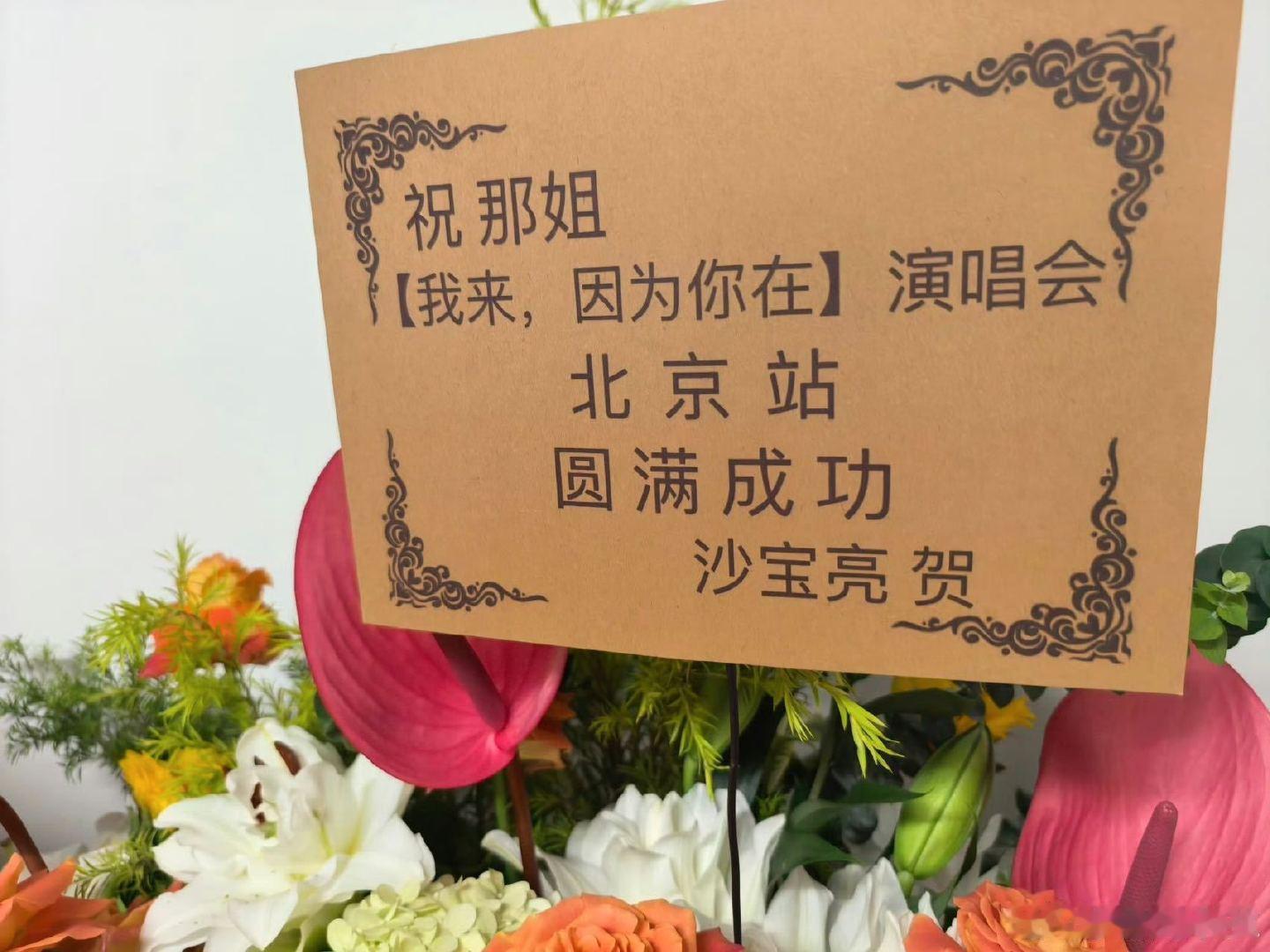 #那英人脉这一块# 这才是华语乐坛大姐大的排面！那英演唱会收到王菲、窦靖童、张碧晨、沙宝亮、刘宇宁的