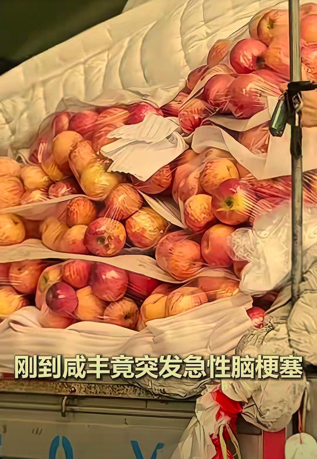 吓出一身冷汗！44岁陕西大哥拉一车苹果去外地，人倒了，苹果咋办？结局太意外！
