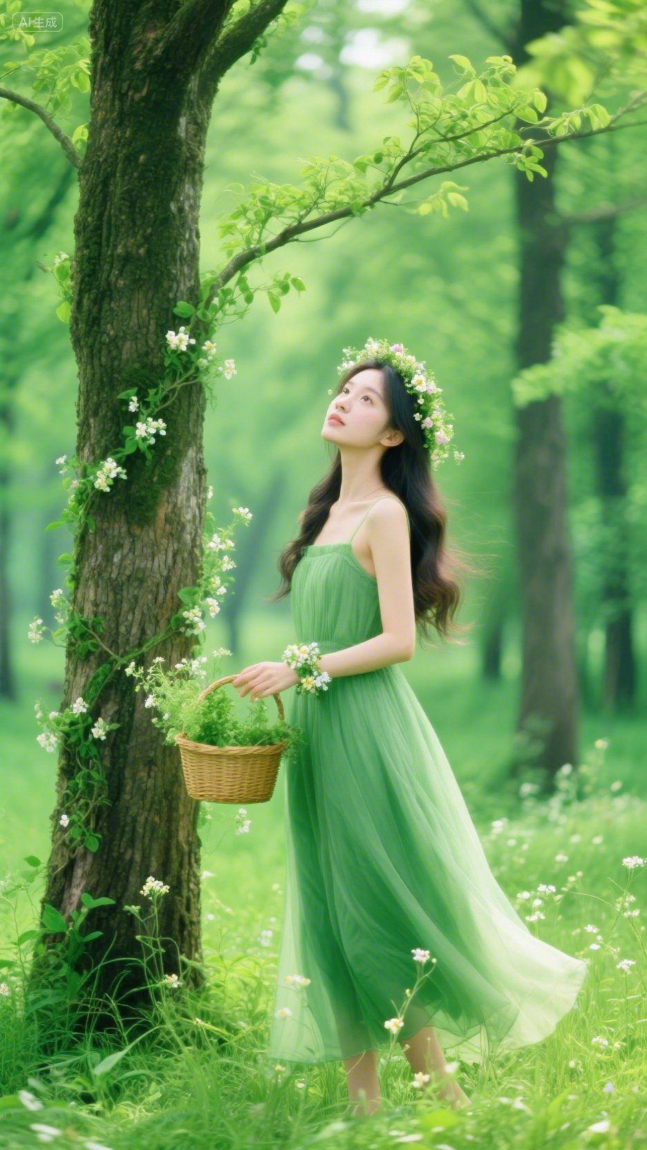 即梦AI 唯美 夏季 甜美风 森系