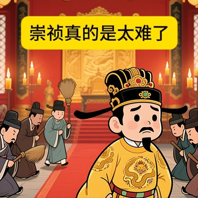放眼望去，满朝都看不到忠臣。老说崇祯换首辅太快，但那些首辅哪个是靠得住的？就连自