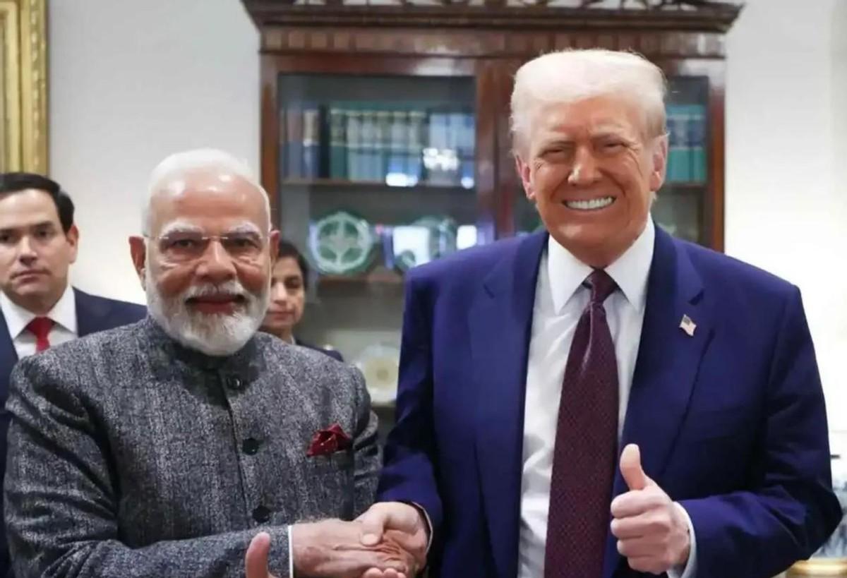 美印18%关税落地！莫迪欣喜，印度媒体狂呼：又赢了中国当地时间2月2日，美印