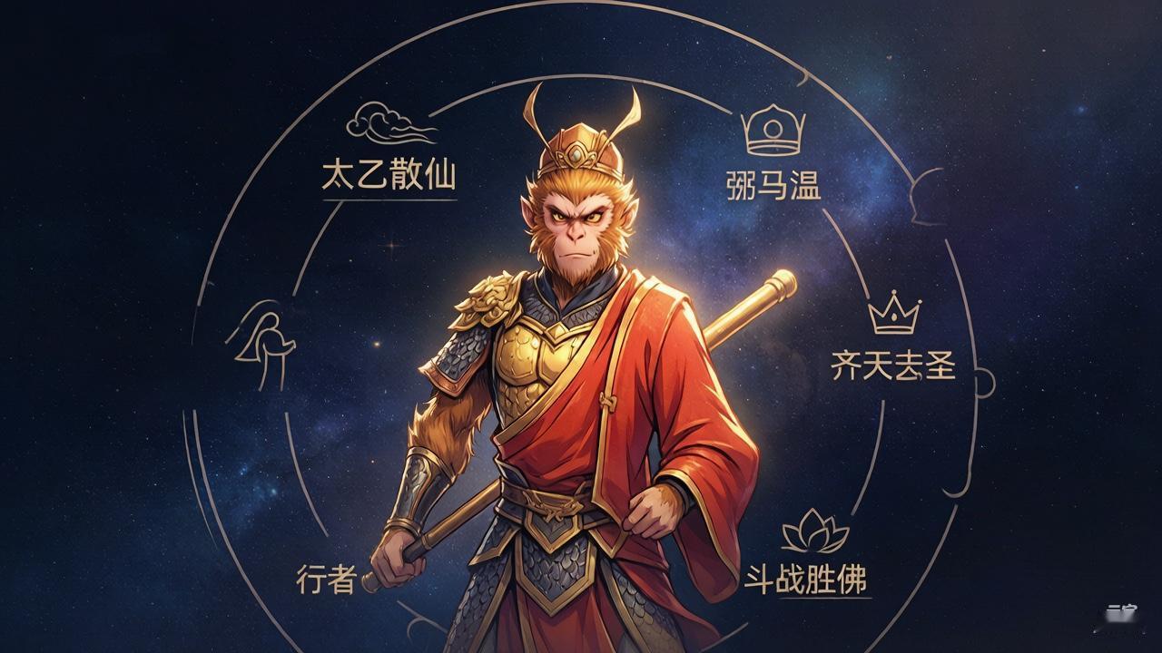 孙悟空最终的全称是什么？“混元一气上方太乙金仙美猴王齐天大圣孙行者南无斗战胜