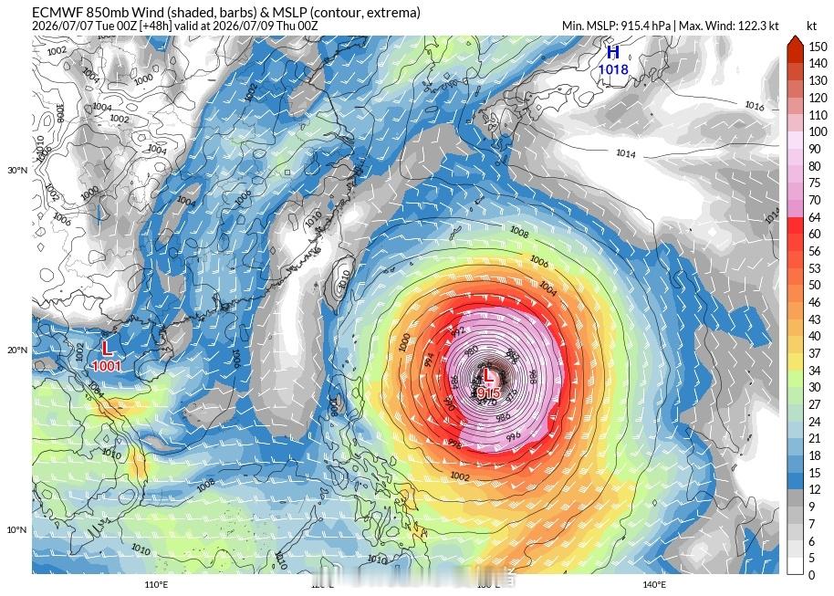 台风巴威【警惕巨型超强台风巴威】超强台风巴威正在西北太平洋深处整合中，从云图看，