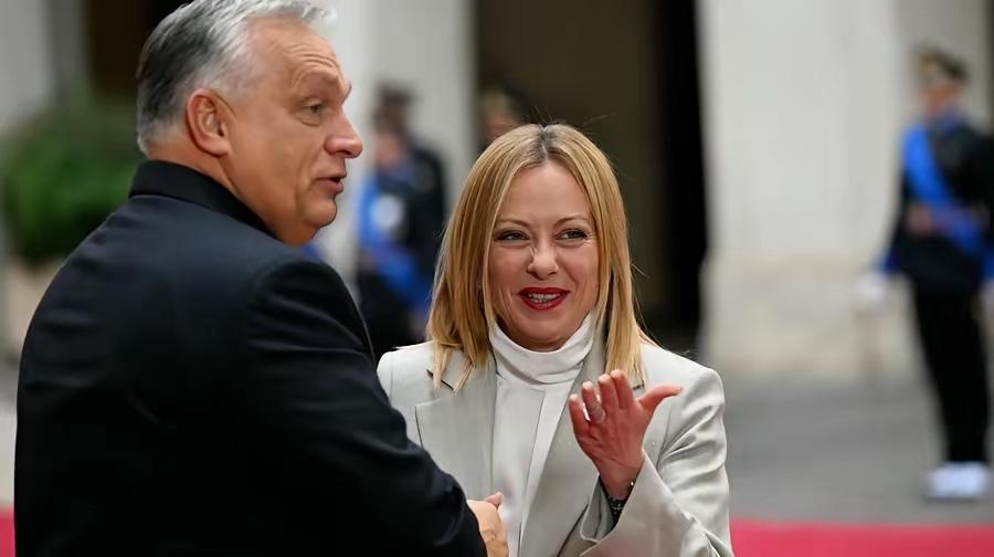 又一个匈牙利出现了，意大利首相梅洛尼打破了欧盟成员的“一致立场”，对欧尔班在乌克